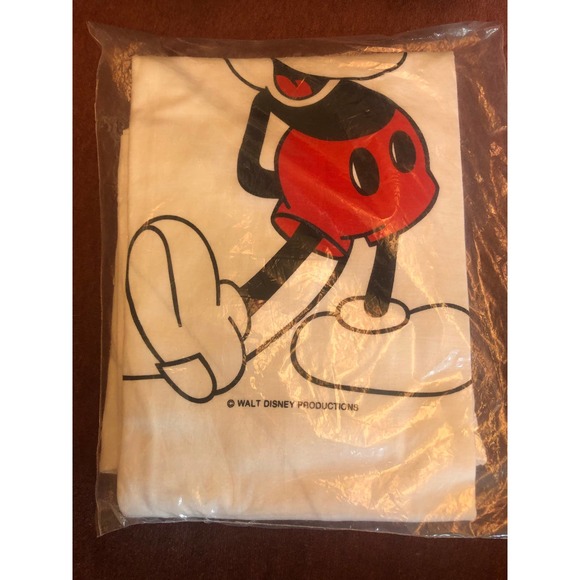Disney Unopened 70s Mickey Mouse Ringer Adult XL - Picture 2 of 5